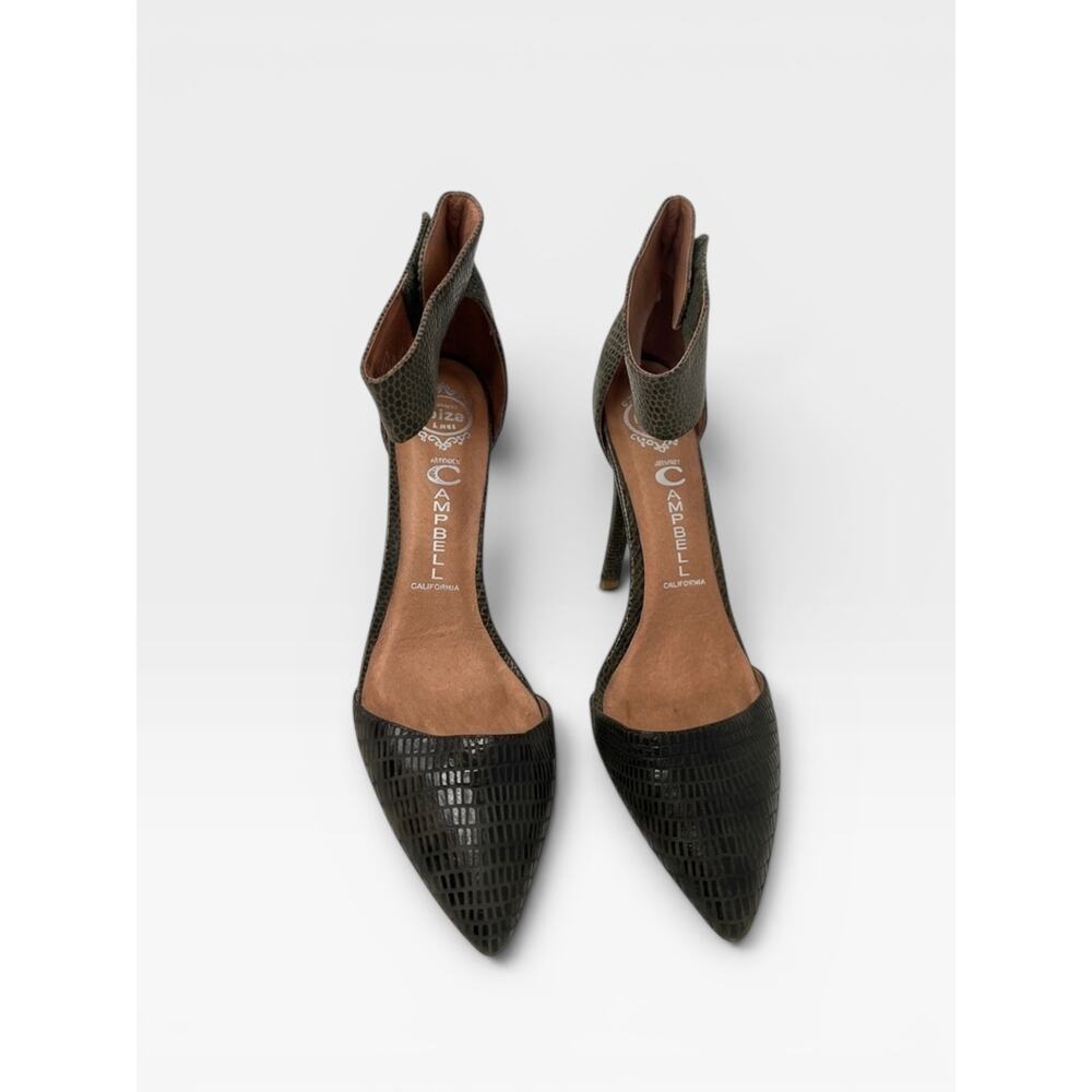 Jeffrey Campbell Solitaire Heel in Green Leather Size 9 - Picture 2 of 9